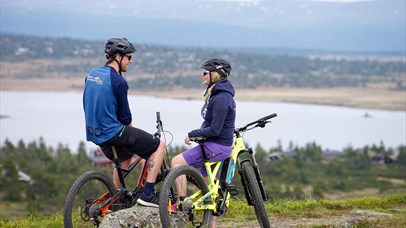 MTB ride, view Sjusjøvannet