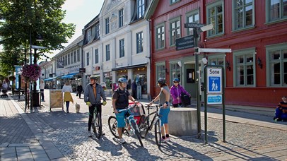 The main street in Lillehammer