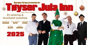juleshow med Gustav Nilsen, Paul Håvard Østby, Jonas Rønning, Jan Martin Johnsen og Torbjørn Dyrud.