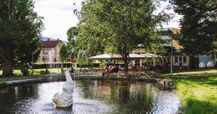 The statue "Leda" at Park Cafeen