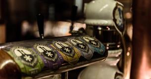 Tappekraner for øl på Lillehammer bryggeri