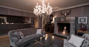 Fire place at Nermo Hotell