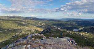 View from Dørdalsknappen, a mountain top not far from Fagerhøy