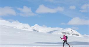 På skitur