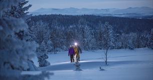 Snowshooing at Gålå