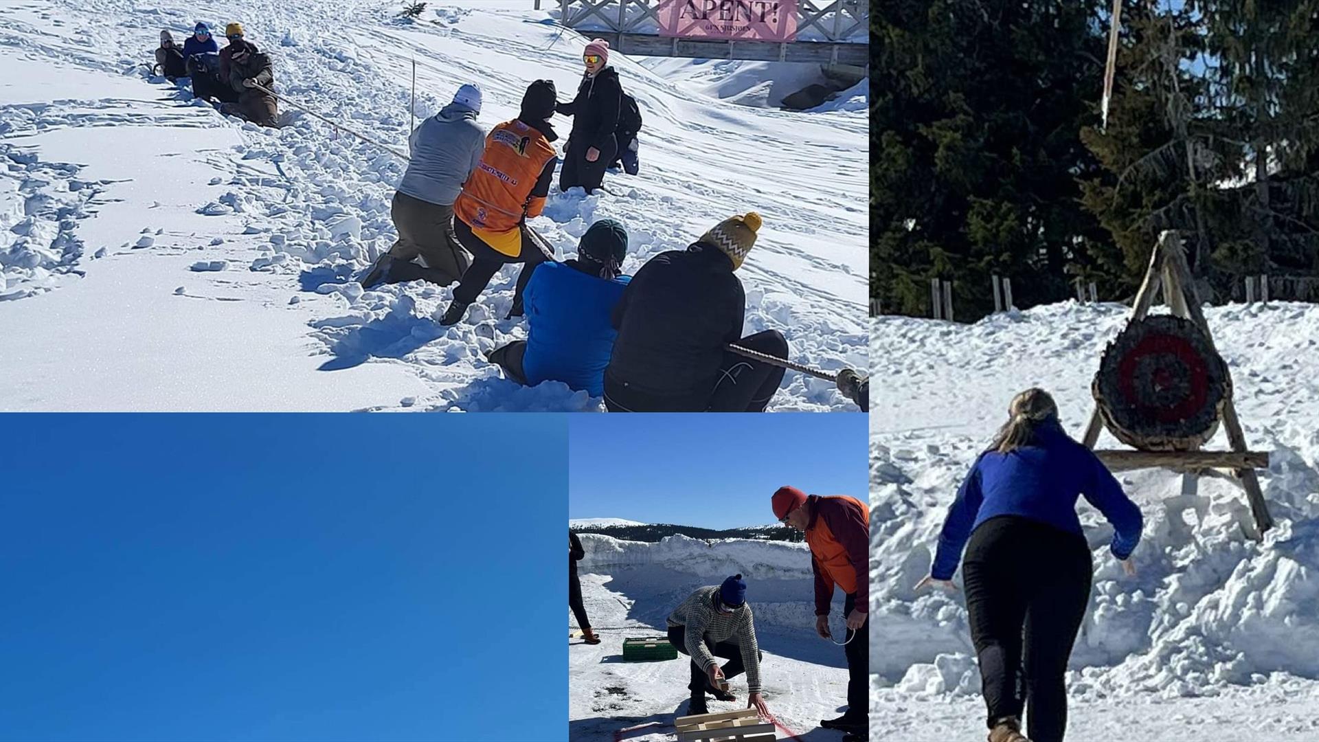 Aktiviteter i snøen på Sjusjøen