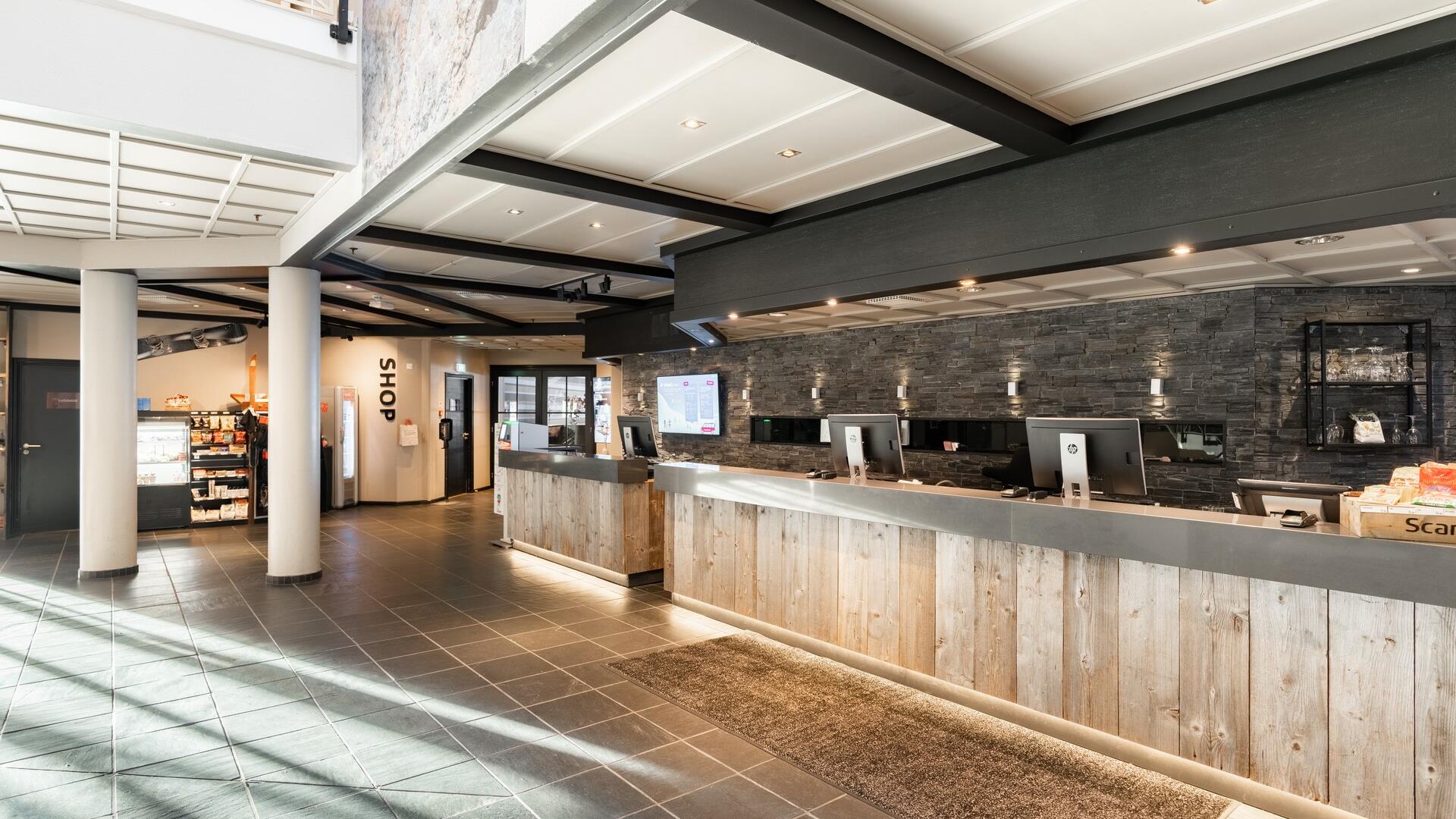 The reception at Scandic Hafjell