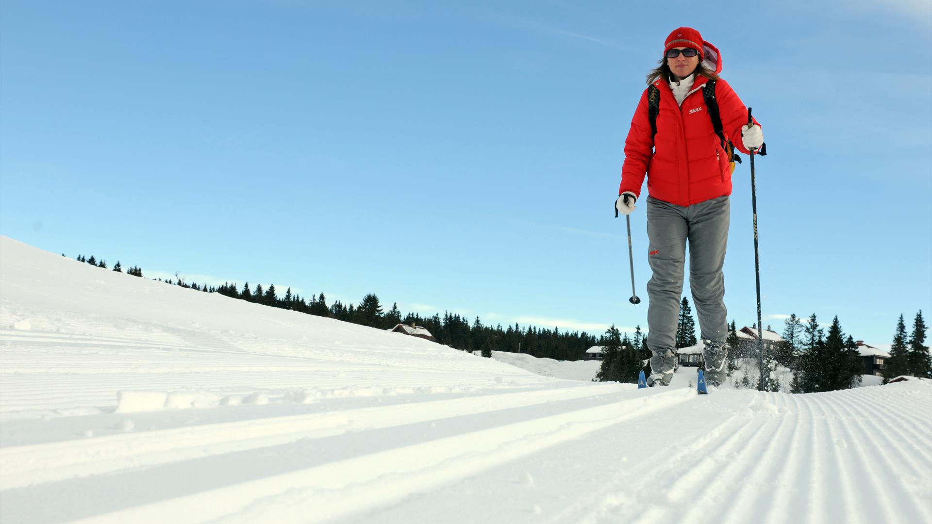 Skiing at Sjusjøen