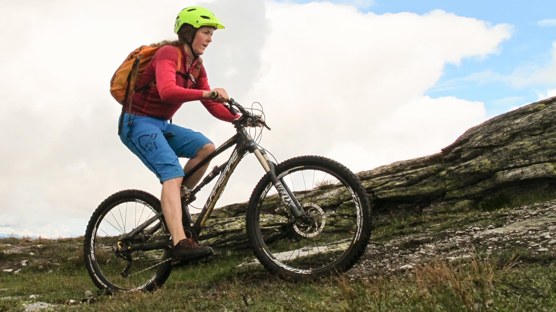 cycling in the mountain