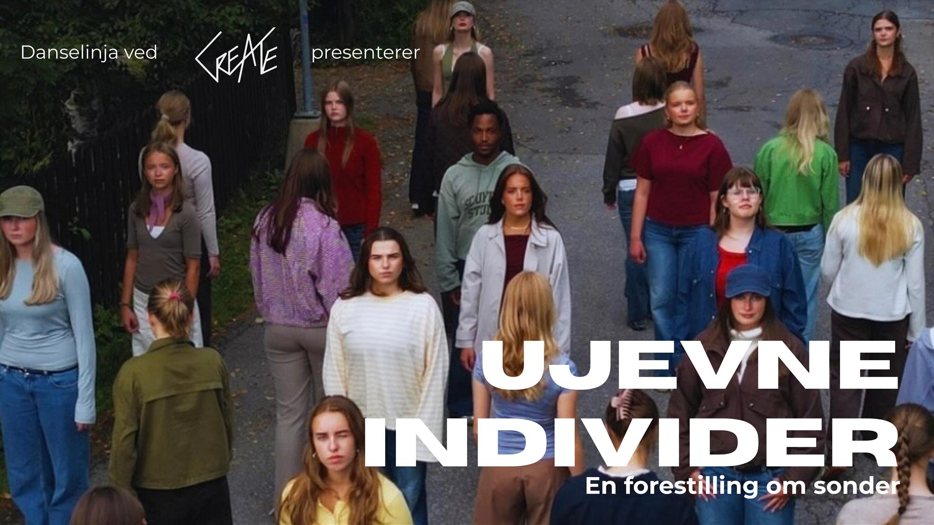 Danseforestilling med Create danselinje
