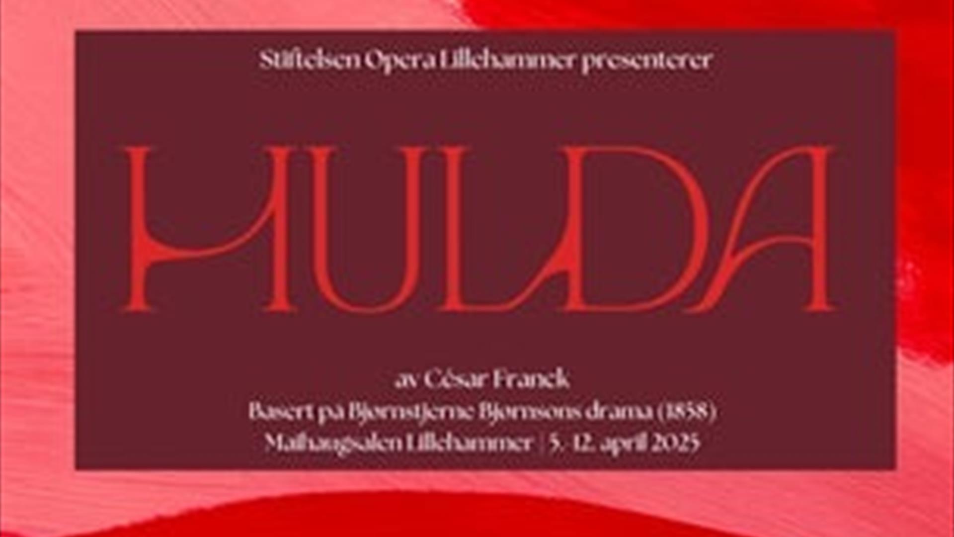 Plakat til operaen Hulda