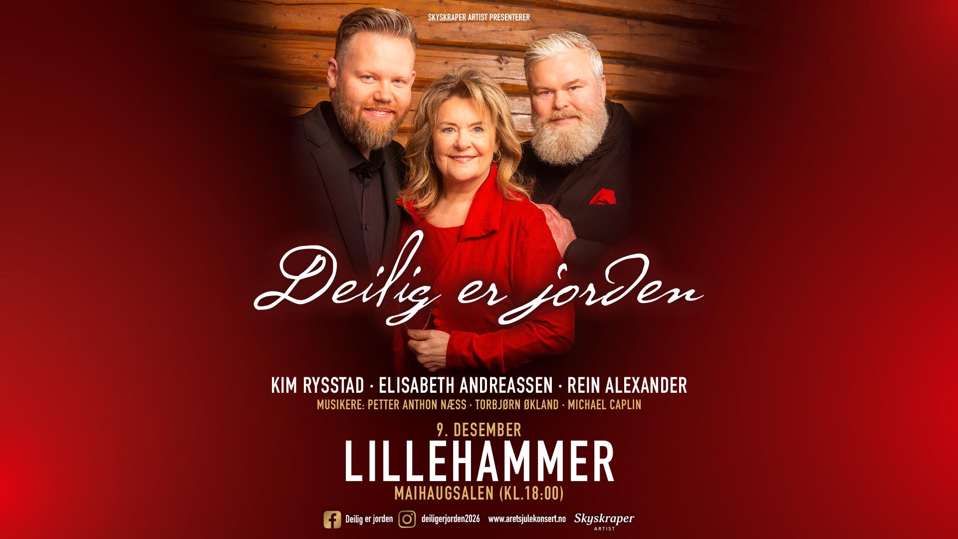 Julekonsert med Rein Alexander, Elisabeth Andreassen og Kim Rysstad
