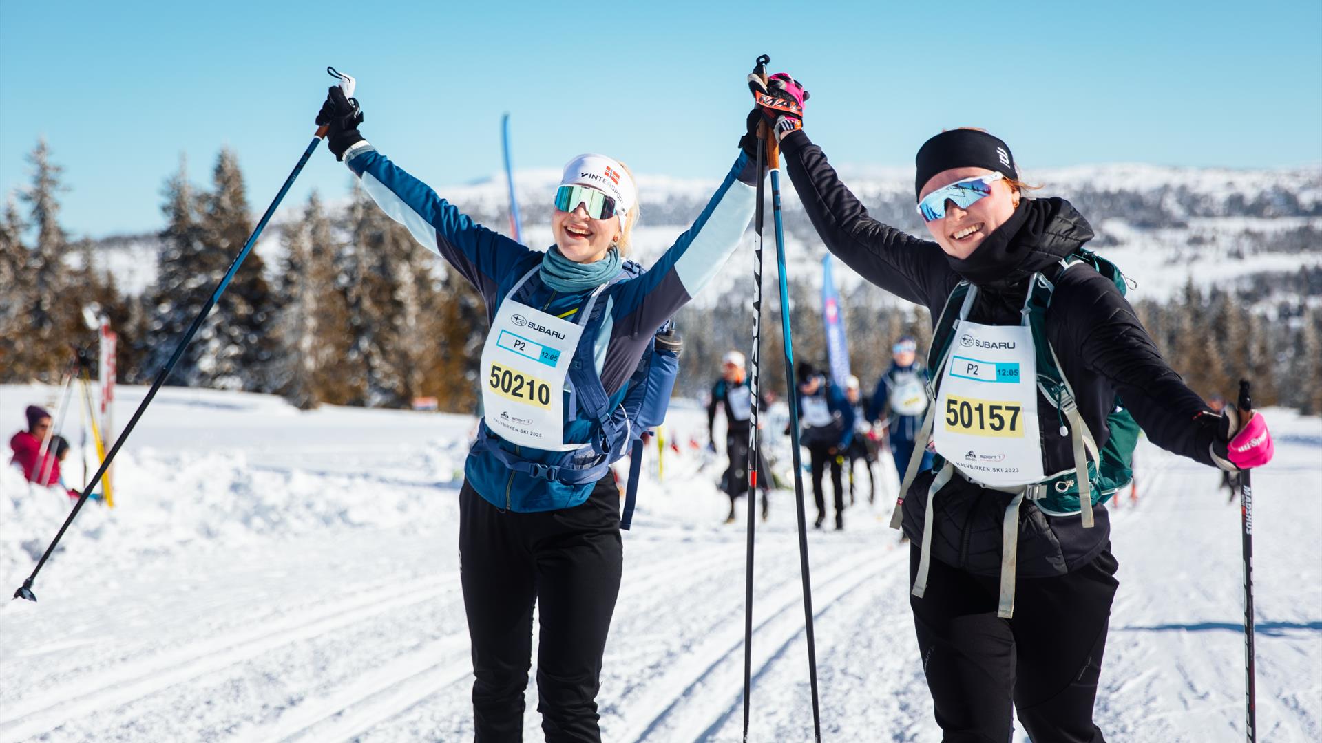 Glade birkebeinerdeltagere