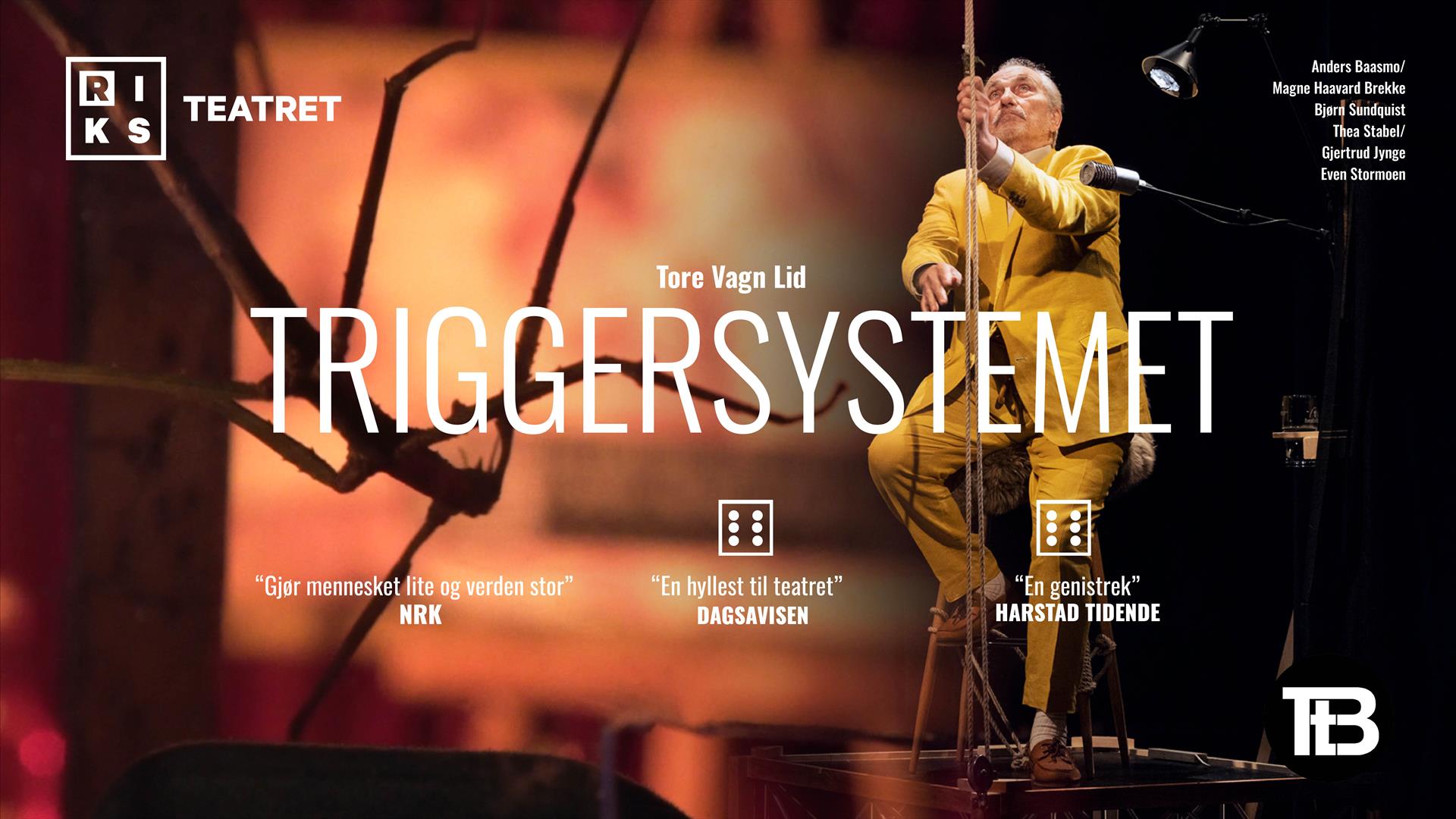 Riksteatret presenterer «Triggersystemet» av Tore Vagn Lid
