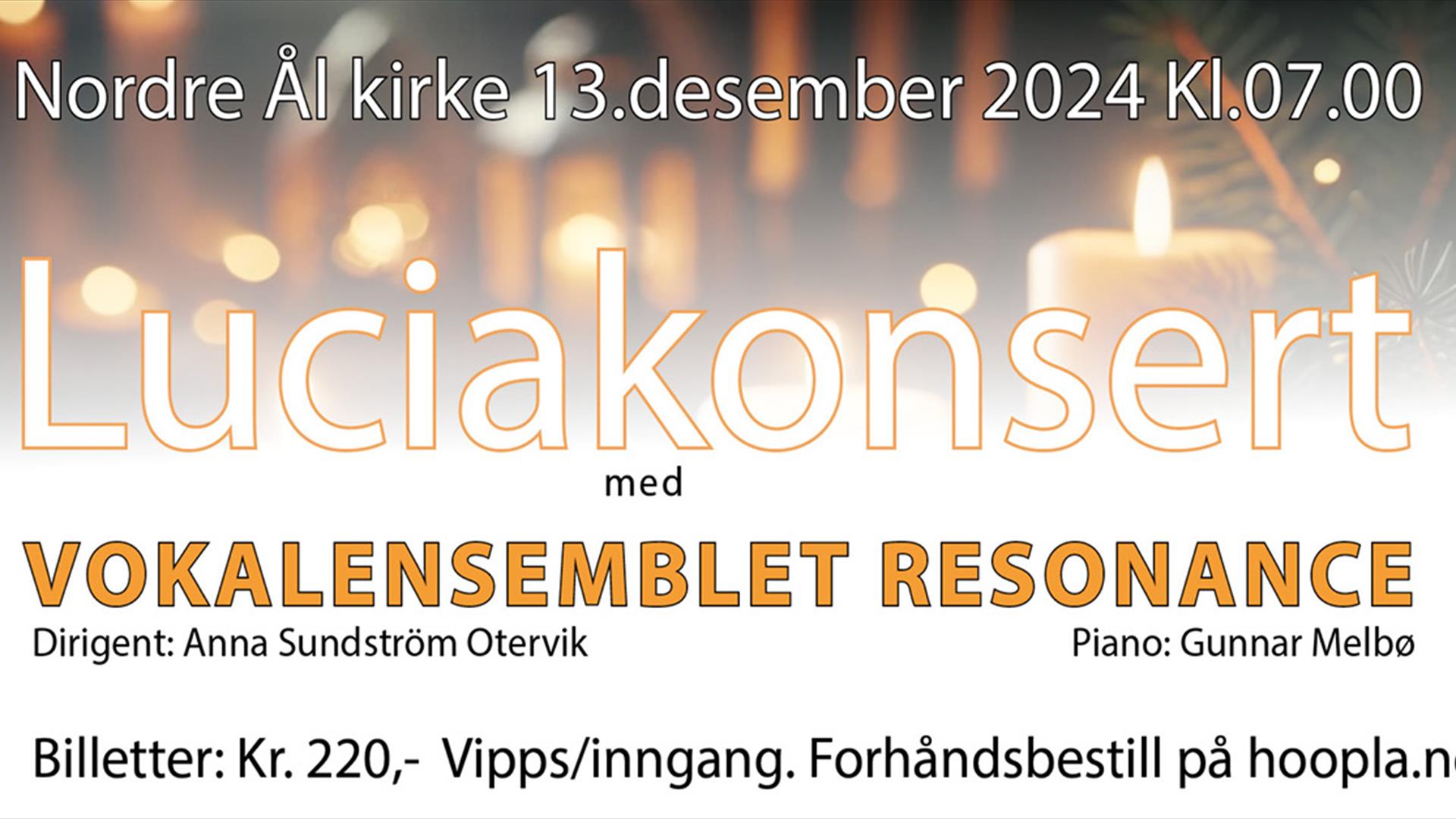 Luciamorgen med Resonance kl. 7, 13. desember