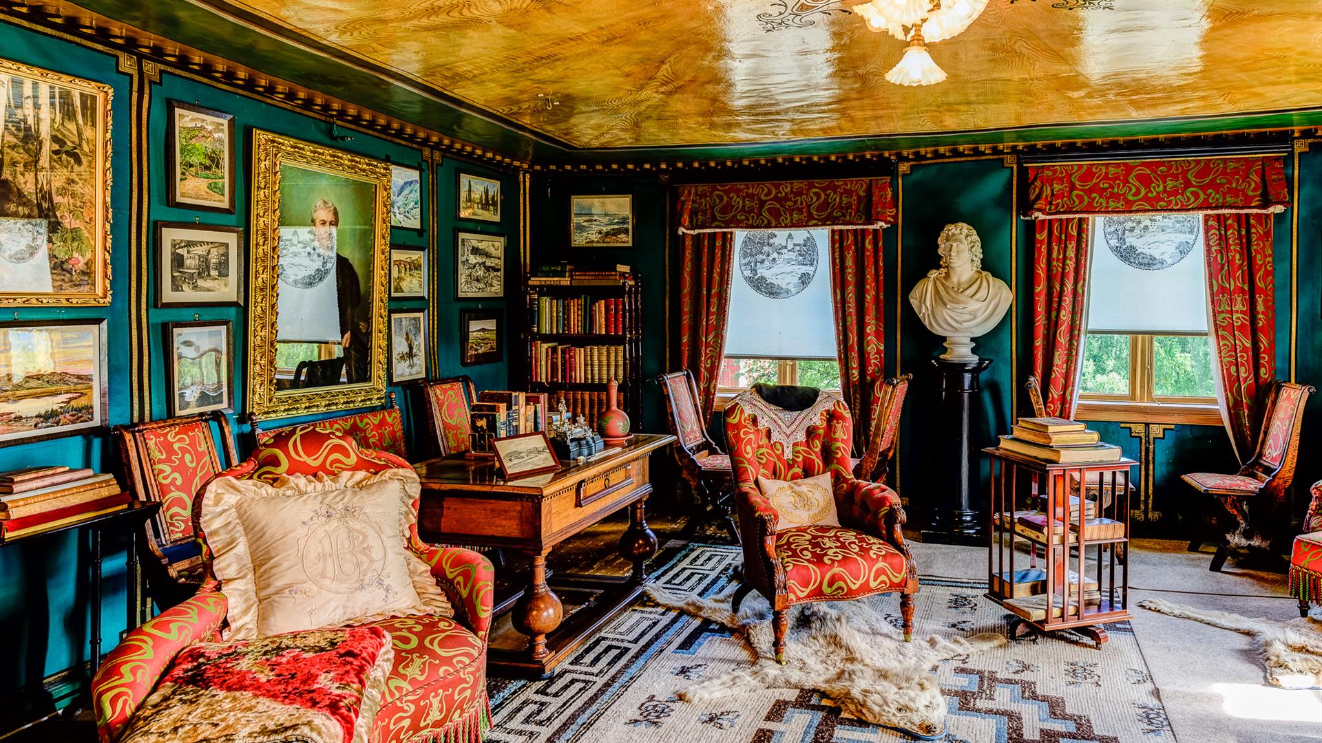 The living room at Aulestad