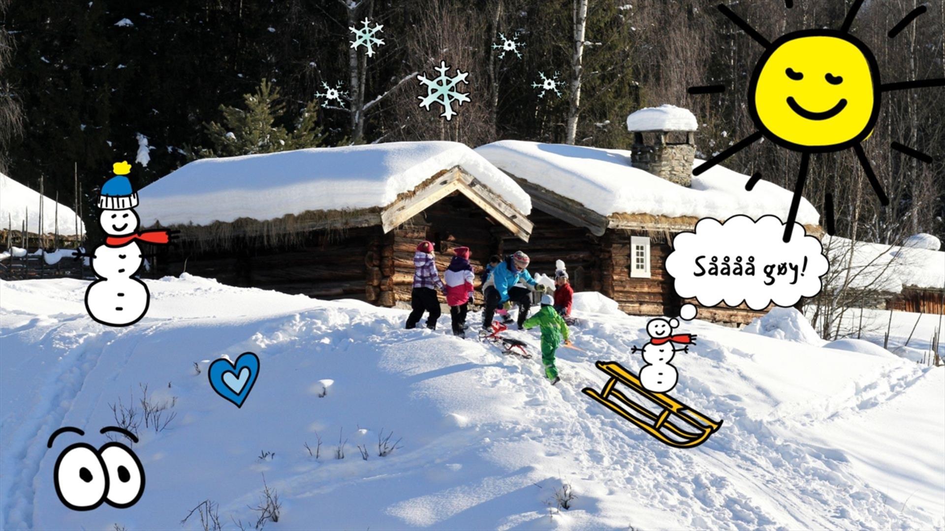 Akebakke på Maihaugen.