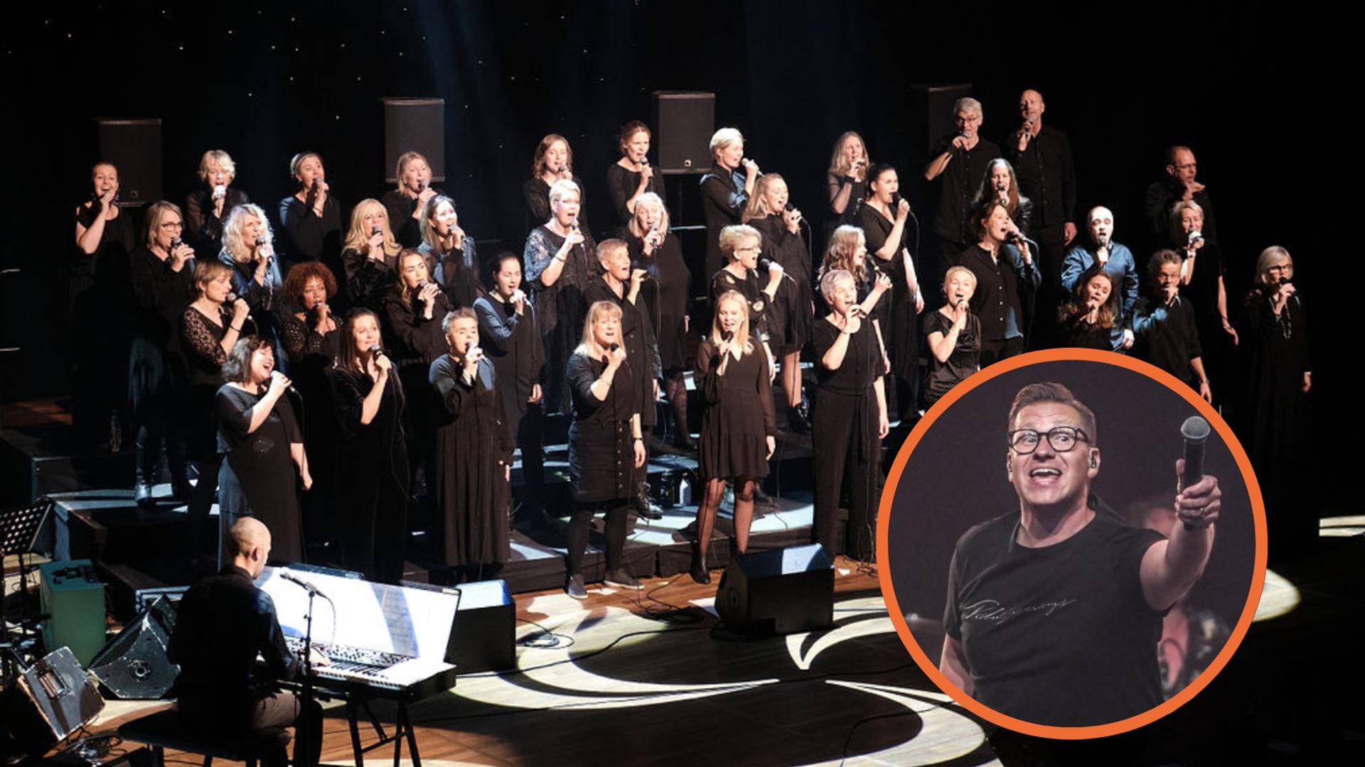 Konsert med Fåberg Gospelkor med Samuel Ljungblahd som solist.