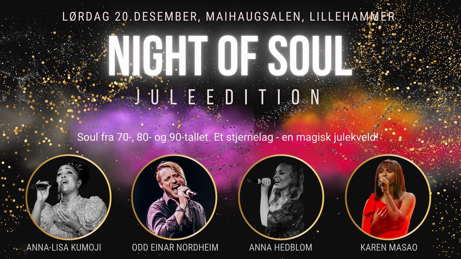 Night of Soul med Anna-Lisa Kumoji, Anna Hedblom, Karen Masao og Odd Einar Nordheim & band!
