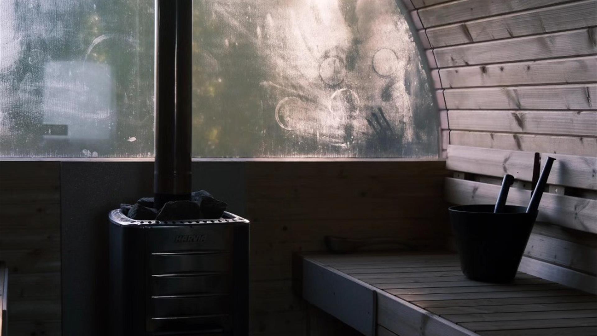 Stemningsbilde på Kroken Sauna