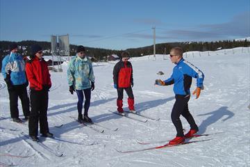 Ski instruction at Nordseter