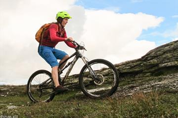 cycling in the mountain