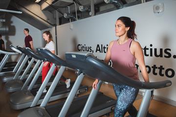 The fitness department in Håkons hall sports center