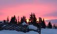 Winter sky at Gålå