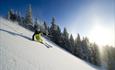 Downhill skiing in Kvitfjell