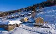 Cabins in Hafjell, winter