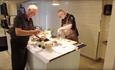 The cooks preparing the meal buffet at Hafjell ressort / Hafjell Hotell