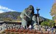 The troll at Hunderfossen Amusement Park