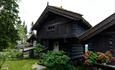 Timber houses at Telemarkstunet