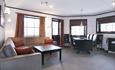 Stue 8 sengs leilighet Alpin Apartment Sørlia