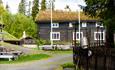 Timber houses at Telemarkstunet