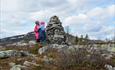 2 happy children in the mountain