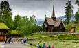 Garmo Stavkirke på Maihaugen - sommer