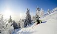 Downhill skiing in Kvitfjell