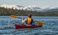 Kayaking on the lake Espedalen