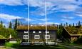 Timber houses at Telemarkstunet