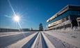 The finish line at Birkebeiner ski stadion