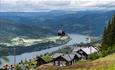 Gondolen i Hafjell med utsikt utover Lågen