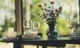 Table setting with a view
