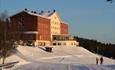 View of Dalseter Mountain Hotel, in winter