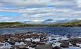 Mountain lake and Rondane view