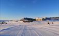 Pellekroa from the outside with cross country skiing tracks