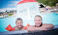 Children in the swimming pool at Mageli Camping