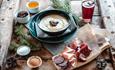 Rømmegrøt, Norwegian sour cream porridge and cured meats | Venabu Fjellhotell