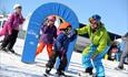 Skiing in the kids track at Skeikampen Alpinsenter