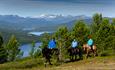 View of the horseback beyond the Espedalen